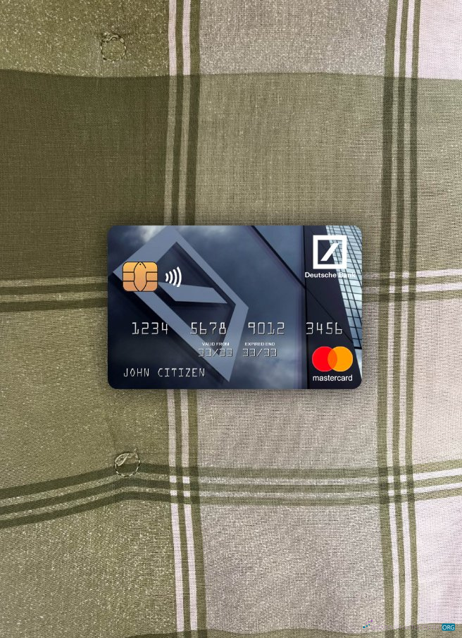 Download Germany Deutsche bank mastercard photolook front Photoshop template